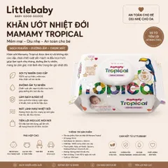 Khăn Ướt Mamamy Tropical 90 Tờ – Khăn Giấy Ướt Tiện Lợi Cho Bé