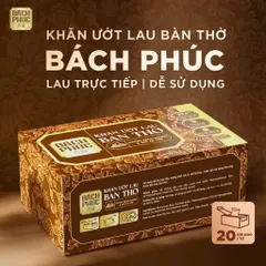 Khăn Ướt Lau Bàn Thờ Bách Phúc Hương Trầm – Làm Sạch Nhanh, Tiện Lợi, An Toàn 99.9%