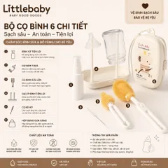 Bộ Cọ Rửa Bình Sữa Silicon 6 Chi Tiết Đa Năng, Dụng Cụ Vệ Sinh Bình Sữa Núm Ti Cho Bé