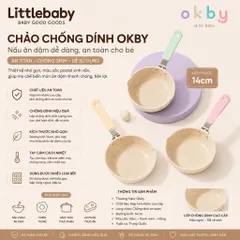 Chảo chống dính hình gấu OKBY 14cm chế biến đồ ăn dặm cho bé