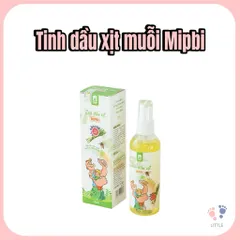Tinh Dầu Xịt Chống Muỗi Mipbi 100ml Cho Bé – Xịt Muỗi An Toàn