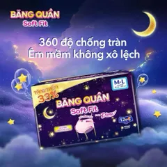 ( 12 miếng ) Băng vệ sinh dạng quần Diana Soft Fit 360 Độ - Chống Tràn, Thoáng Khí
