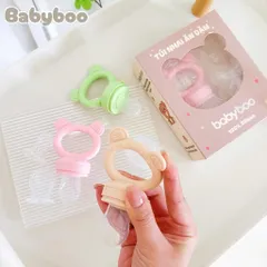 TÚI NHAI ĂN DẶM CHỐNG HÓC BABYBOO KÈM 3 ĐẦU TI SIÊU MỀM ĂN HOA QUẢ , ĂN DẶM CHO BÉ
