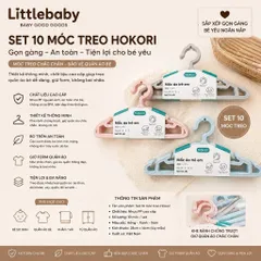 Set 10 móc treo quần áo, treo đồ HOKORI cao cấp
