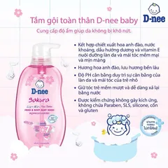Sữa Tắm Gội 2in1 Dnee Cho Bé – Sữa Tắm Gội Trẻ Sơ Sinh Thái Lan