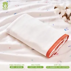 Khăn tắm bông tre 4 lớp Mipbi - An toàn, mềm mại cho làn da bé