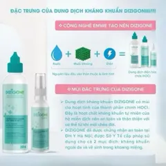 Dung dịch xịt Kháng khuẩn Dizigone - Xịt sát khuẩn, lành vết thương cho bé dung tích 100ml / 300ml / 500mle