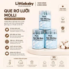 Que Rơ Lưỡi Molli Cho Bé Sơ Sinh – Tăm Bông Rơ Lưỡi Vệ Sinh Miệng Cho Trẻ Nhỏ