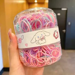 Hộp Dây Buộc Tóc Nhiều Màu Cho Bé 2 size – Thun Buộc Tóc Mềm Không Đau Tóc