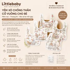Yếm ăn dặm cho bé, chất vải mềm vintage phong cách Hàn