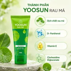 Kem bôi da Yoosun rau má 50G - Giúp làm dịu mẩn ngứa, ngừa rôm sẩy, dưỡng ẩm và làm mát da