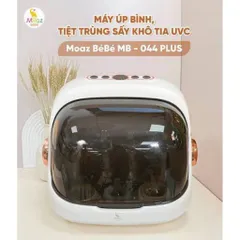 Máy úp bình sữa, tiệt trùng sấy khô tia UVC Moaz BéBé MB044 Plus ION [bản 2026]