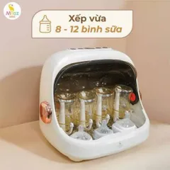 Máy úp bình sữa, tiệt trùng sấy khô tia UVC Moaz BéBé MB044 Plus ION [bản 2026]