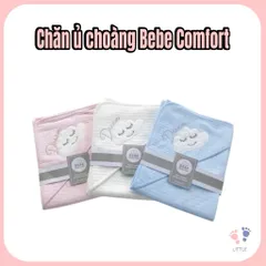 Chăn Ủ Choàng Cho Bé Có Mũ Bebe Comfort – Khăn Ủ Sơ Sinh Cotton Mềm Mại, Khăn Tắm Cho Bé Sơ Sinh 0-12 Tháng