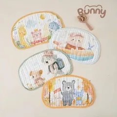 Gối mây Cho Bé 6 Lớp Cotton Mềm Mại Họa Tiết Hoạt Hình Dễ Thương, Khăn Lau Đa Năng Thấm Hút Tốt