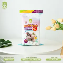 KHĂN VẢI KHÔ ĐA NĂNG DÀNH CHO MẸ VÀ BÉ MIPBI 300gr ,600gr, 900gr