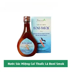 Nước Súc Miệng Cai Thuốc Lá Boni-Smok Chai 250ml - Giúp Thay Đổi Mùi Vị Thuốc, Khử Hôi Miệng