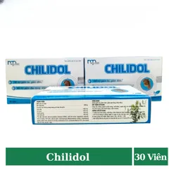 Chilidol giúp cải thiện tình trạng ho có đờm, khan tiếng, mất giọng (Hộp 30 viên) 