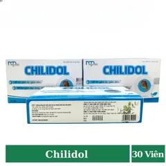 Chilidol giúp cải thiện tình trạng ho có đờm, khan tiếng, mất giọng (Hộp 30 viên) 