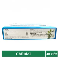 Chilidol giúp cải thiện tình trạng ho có đờm, khan tiếng, mất giọng (Hộp 30 viên) 