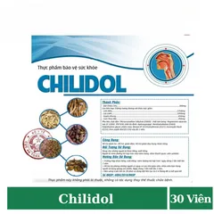 Chilidol giúp cải thiện tình trạng ho có đờm, khan tiếng, mất giọng (Hộp 30 viên) 