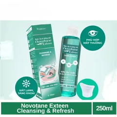 Novotane Exteen / Novotane Exteen Gentle Cleansing & Boost rửa trôi bụi bẩn, phòng các bệnh về mắt (hộp 250ml)