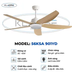 Quạt một đèn Klasse 56KSA 901YD