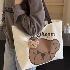 [HÀNG CÓ SẴN] Túi tote hình Gấu (36x30)cm sức chứa lớn đeo một vai hoạt hình phong cách Nhật bản (không kèm móc khóa)