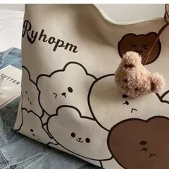 [HÀNG CÓ SẴN] Túi tote hình Gấu (36x30)cm sức chứa lớn đeo một vai hoạt hình phong cách Nhật bản (không kèm móc khóa)