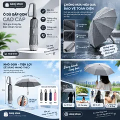 Ô DÙ GẤP GỌN MINI CÓ TAY CẦM  – NHỎ GỌN, TIỆN LỢI, BẢO VỆ HIỆU QUẢ