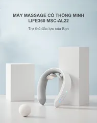 Máy Massage Cổ Vai Gáy Thông Minh Life360 MSC-AL22 - 5 Chế Độ Massage, Âm Báo Giọng Nói Tiếng Việt, Pin Sạc Tiện Lợi