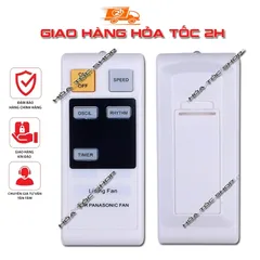 Remote Thay Thế Cho Quạt Panasonic – Điều Khiển Quạt Đứng/Treo Tường – Bật Tắt, Chỉnh Gió, Hẹn Giờ