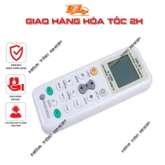 Điều khiển điều hòa đa năng K1028E có 2 mắt hồng ngoại bắt tín hiệu xa phím nhạy dễ sủ dụng