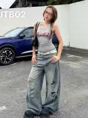 Quần jean dài - Quần jean/denim ống rộng 34cm nhiều kiểu wash, rách phong cách retro,hàn quốc,cá tính,năng động đi chơi