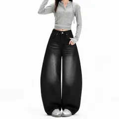 Quần jean dài - Quần jean / denim phong cách cá tính trendy thời thượng 2 màu form baggy ống thụng phối wash siêu bụi 21