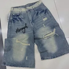 Quần Jean đùi - Quần Ngố ngắn nữ chất Jean / Denim wash rách dài 64cm thêu chữ cực bụi, chất chơi phong cách hàn quốc