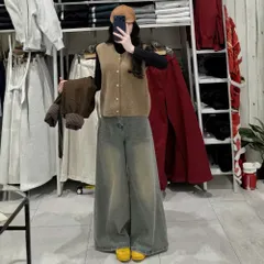 Quần jean dài - Quần Jean Ống Rộng 37cm Màu Retro Cạp Cao Siêu Tôn Dáng, Quần Bò ỐNG LOE  RỘNG hàn quốc cá tính cực chất