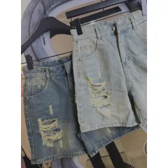 Quần Jean đùi - TỔNG HỢP MẪU Quần Ngố chất Jean / Denim wash rách siêu bụi,chất chơi phong cách retro, hàn quốc cá tính