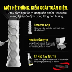 Chai Xịt Khô Tay Hesacore Dry Grip Spray 50ml – Tăng Độ Bám Tay, Chống Trơn Trượt Khi Chơi Pickleball Tennis Cầu Lông