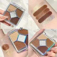 Bảng phấn mắt 5 màu ROTO Eye Shadow Colors Tone màu xám lạnh 8.5g