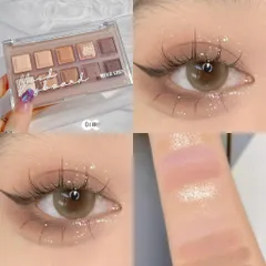 Bảng phấn mắt 10 màu Muge Leen trang điểm má hồng bắt sáng trang điểm mắt nổi bật
