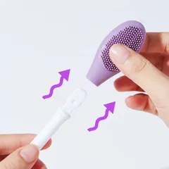 Cọ rửa mặt và đắp mặt nạ 2 đầu GECOMO Silicon