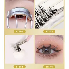 Lông mi giả Eyelash mi giả loại chữ A màu đen tự nhiên Size 10/11/12mm