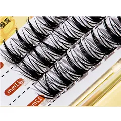 Lông mi giả Eyelash mi giả loại chữ A màu đen tự nhiên Size 10/11/12mm