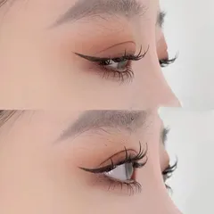 Lông mi giả Eyelash mi giả loại chữ A màu đen tự nhiên Size 10/11/12mm