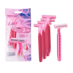 Combo 5 dao cạo râu Max Lady 3 lưỡi bằng thép không gỉ chất lượng cao