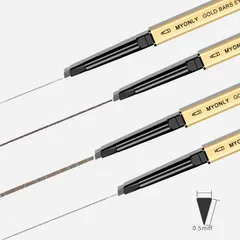 Chì kẻ mày 2 đầu phẩy sợi lâu trôi Gold Eyebrow Pencil 0.1g
