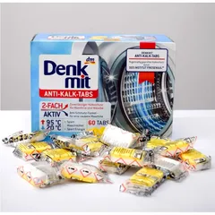 Viên tẩy lồng máy giặt Denkmit Anti Kalk Tabs của Đức hộp 60 viên