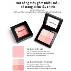 Bảng phấn mắt và phấn má 4 Màu Treechada Thái Lan 10g Lên Màu Chuẩn, Mịn Mượt, Bền Màu Suốt Ngày Dài