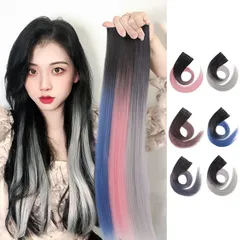 [Hàng Cao Cấp] Kẹp tóc giả Highlight Mutu Invisible nối dải màu Gradient 550cm Hàn Quốc